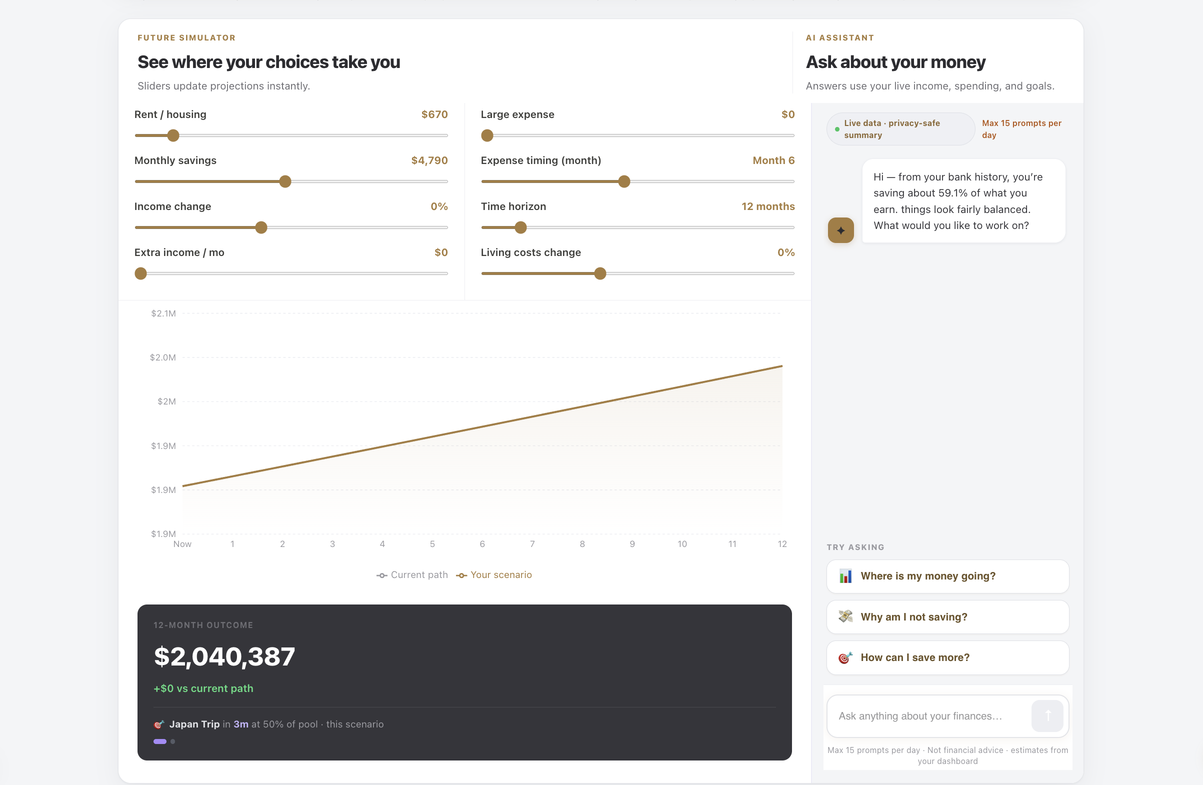 Simulator dashboard preview